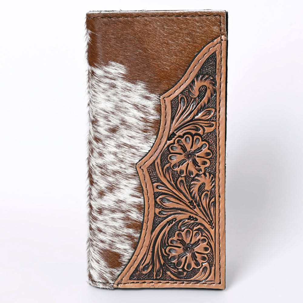 OHLAY KBG266 Coin Purse Hand Tooled Hair-On Genuine Leather women bag western handbag purse