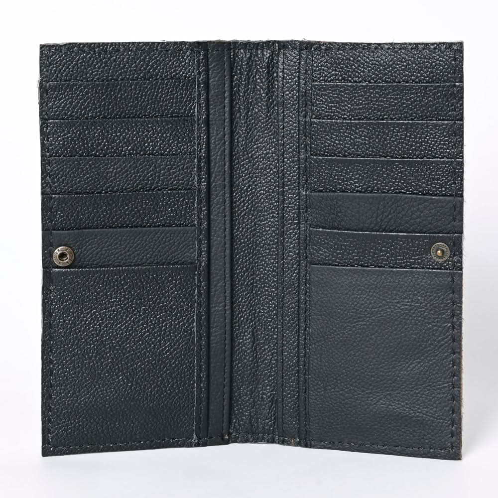 OHLAY KBG266 Coin Purse Hand Tooled Hair-On Genuine Leather women bag western handbag purse