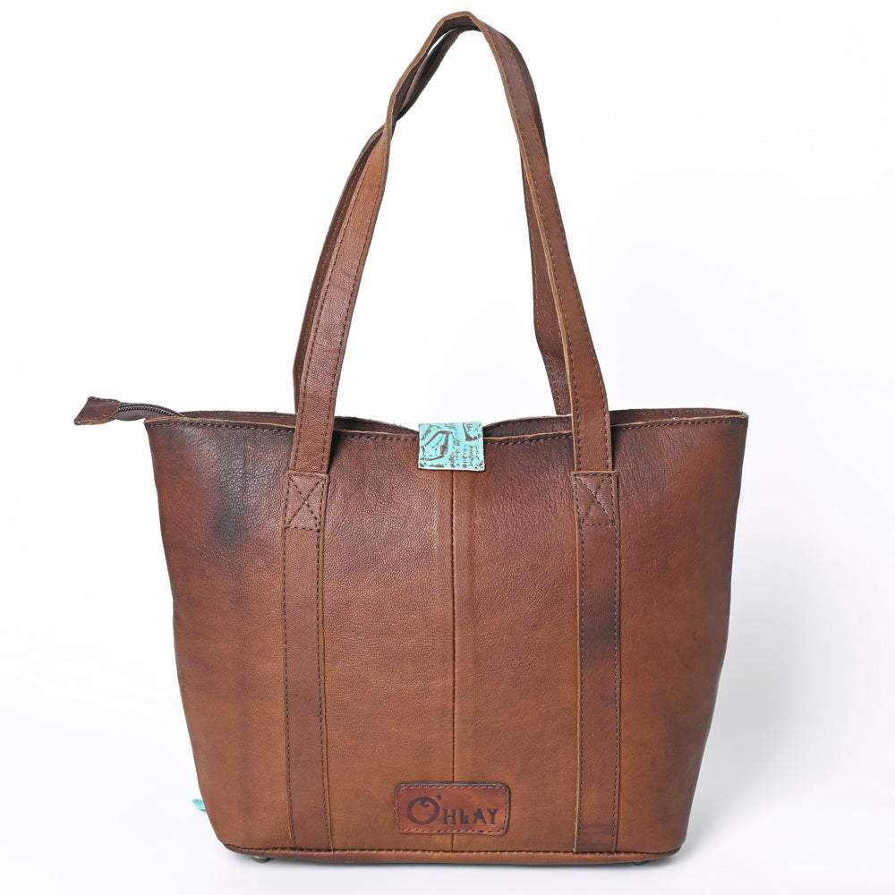 OHLAY KBG285 TOTE Embossed Hair-on Genuine Leather women bag western handbag purse