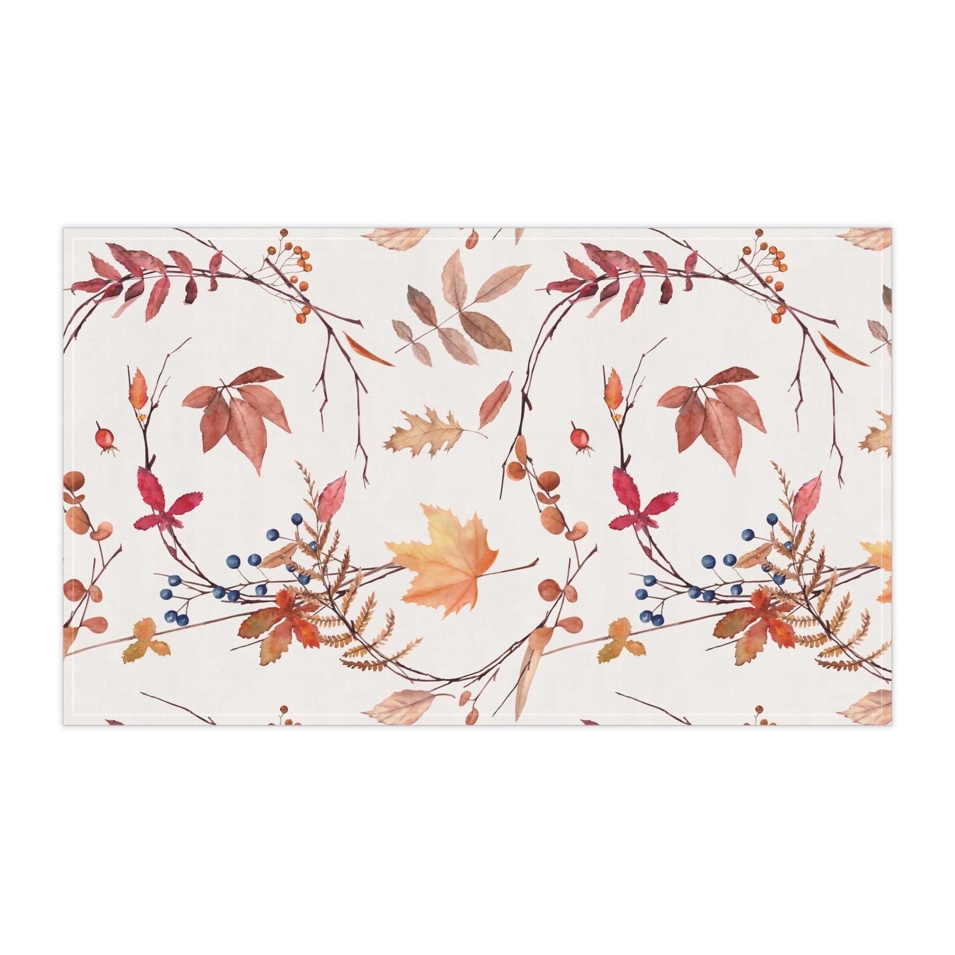 Fall foliage Tea Towels, Fall Kitchen Decor, Seasonal Home Textile, Gift for Homemakers, Cooking Essential