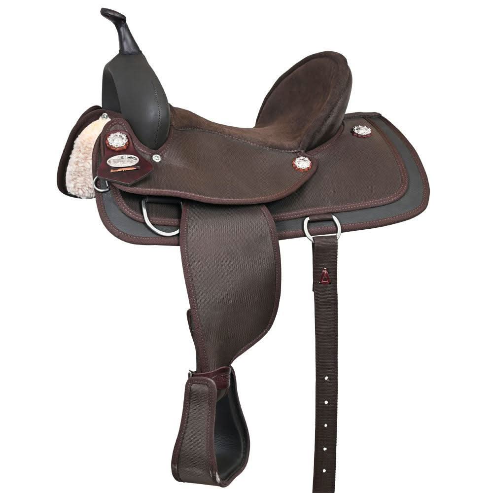 Hilason Horse Trail Pleasure Endurance Synthetic Saddle Brown