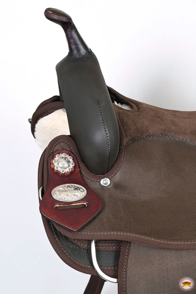 Hilason Horse Trail Pleasure Endurance Synthetic Saddle Brown