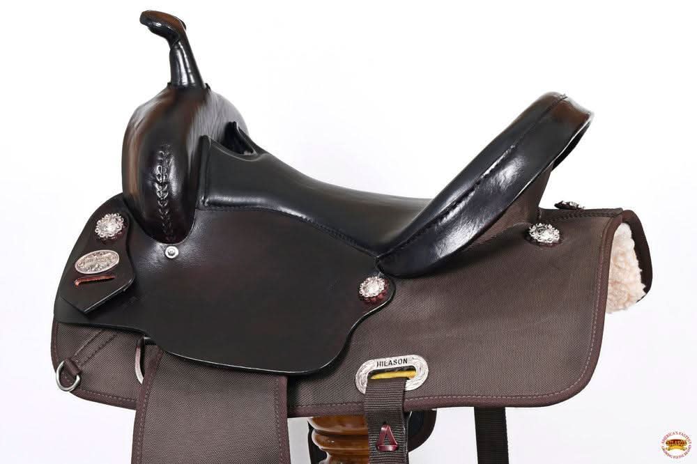 Hilason Horse Trail Pleasure Endurance Synthetic Saddle Brown