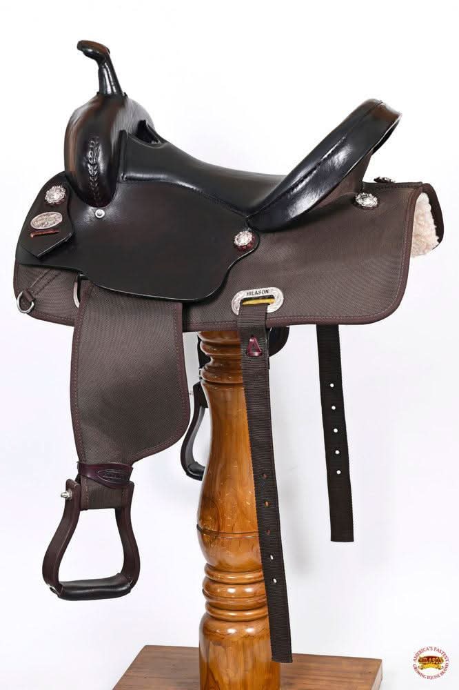 Hilason Horse Trail Pleasure Endurance Synthetic Saddle Brown