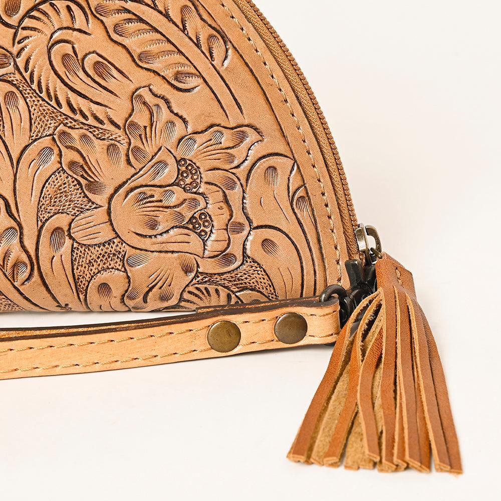 American Darling Clutch Hand Tooled Genuine Leather Women Bag Western Handbag Purse