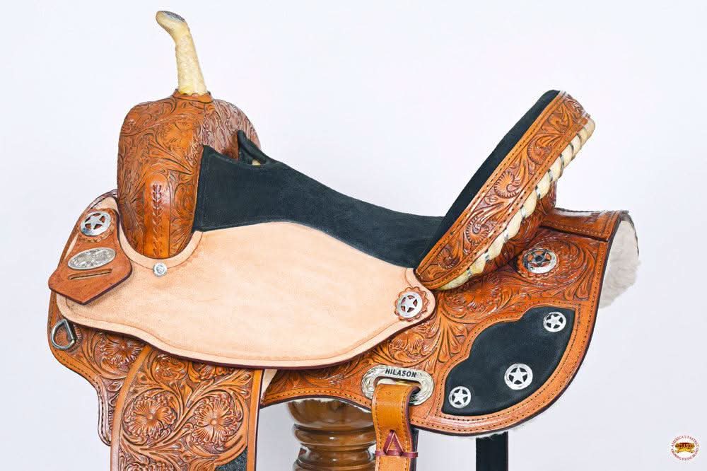 Western Horse Saddle American Leather Flex Trail Barrel Hilason