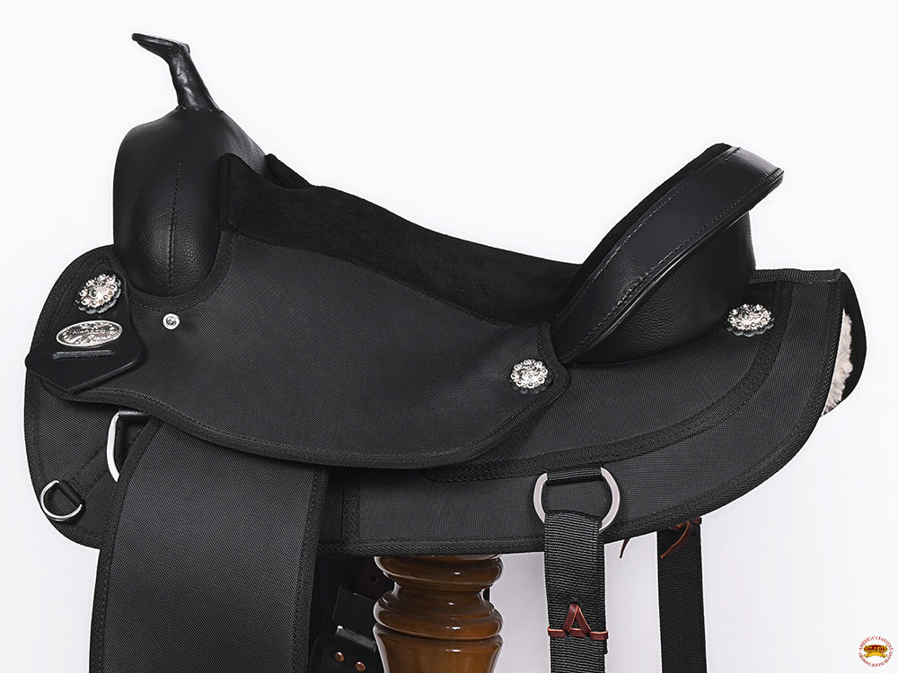 Hilason Flex Tree Western Horse Saddle Cordura Synthetic Trail & Pleasure