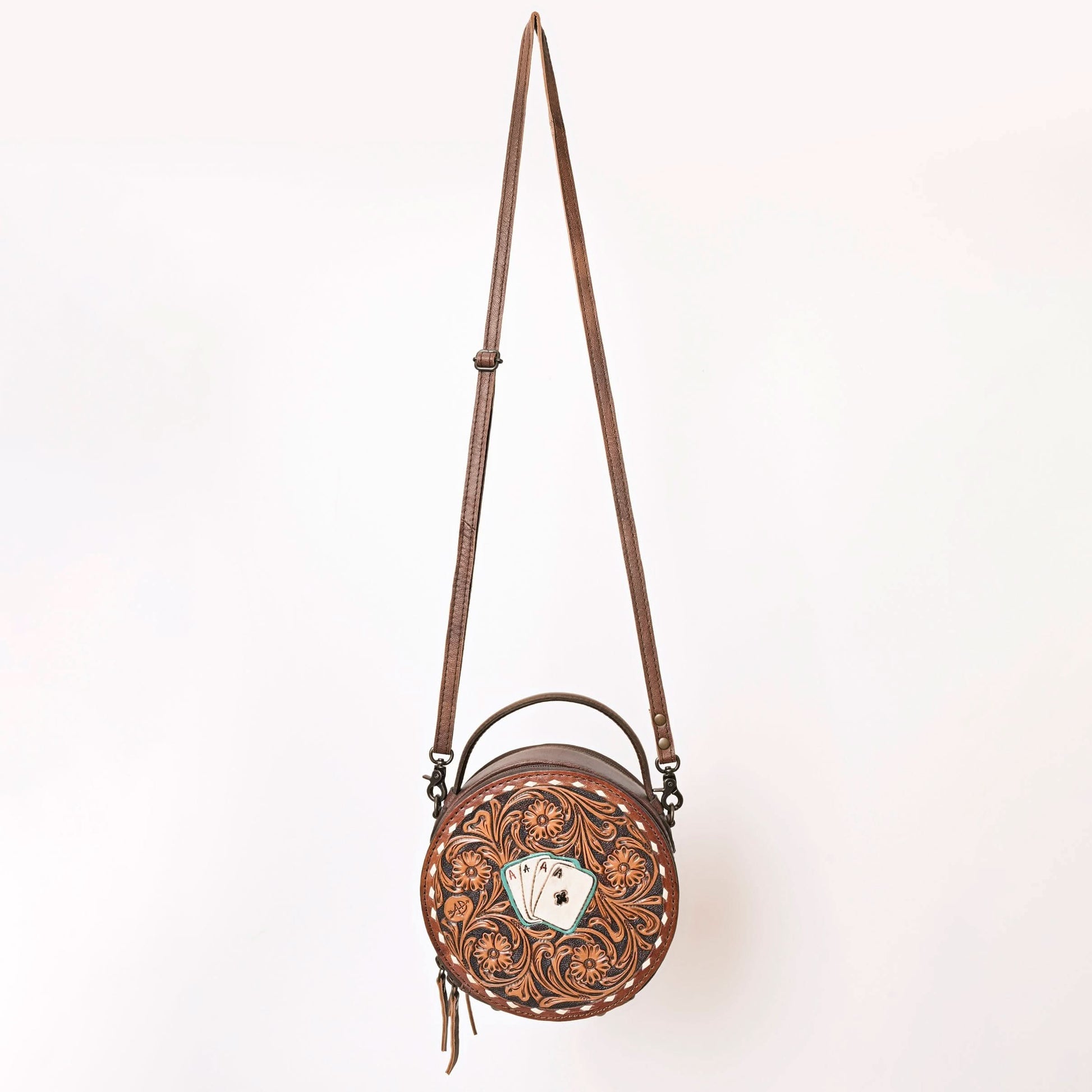 American Darling ADBG1270 Hand Tooled Genuine Leather Women Bag Western Handbag Purse