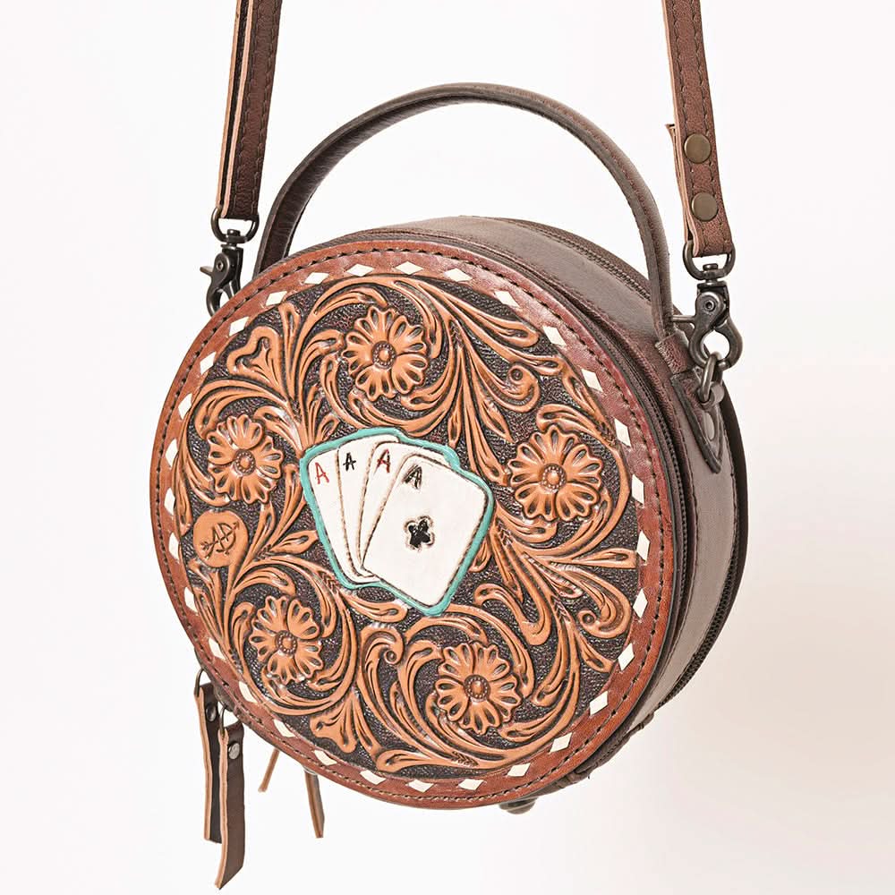 American Darling ADBG1270 Hand Tooled Genuine Leather Women Bag Western Handbag Purse