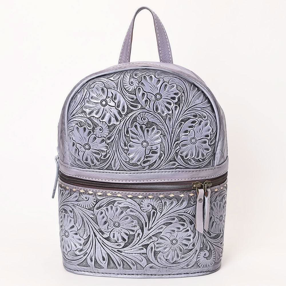 Ohlay Bags OHG103B Backpack Hand Tooled Genuine Leather Women Bag Western Handbag Purse