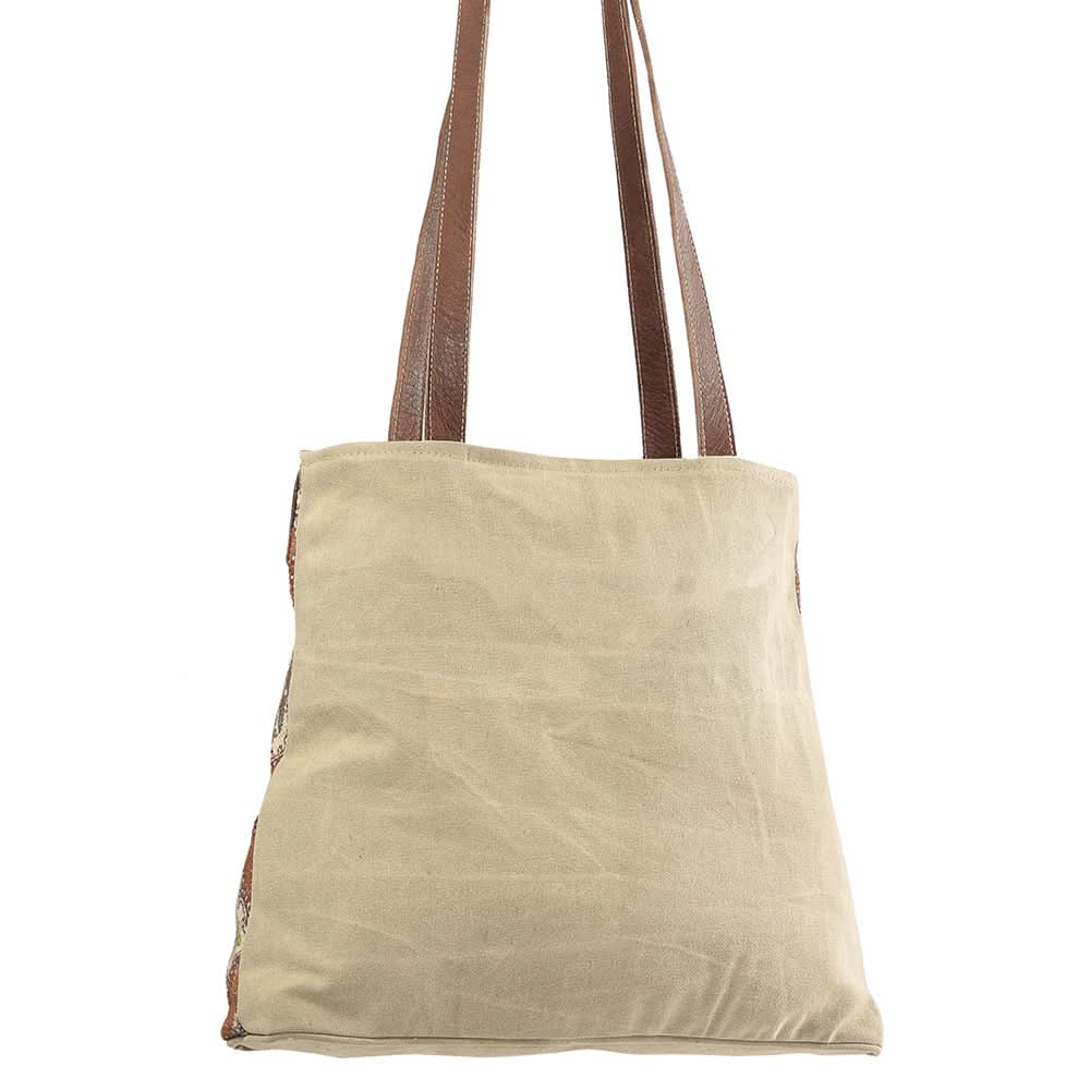 OHLAY OHV111 HOBO Hand Tooled Upcycled Canvas  Genuine Leather women bag western handbag purse