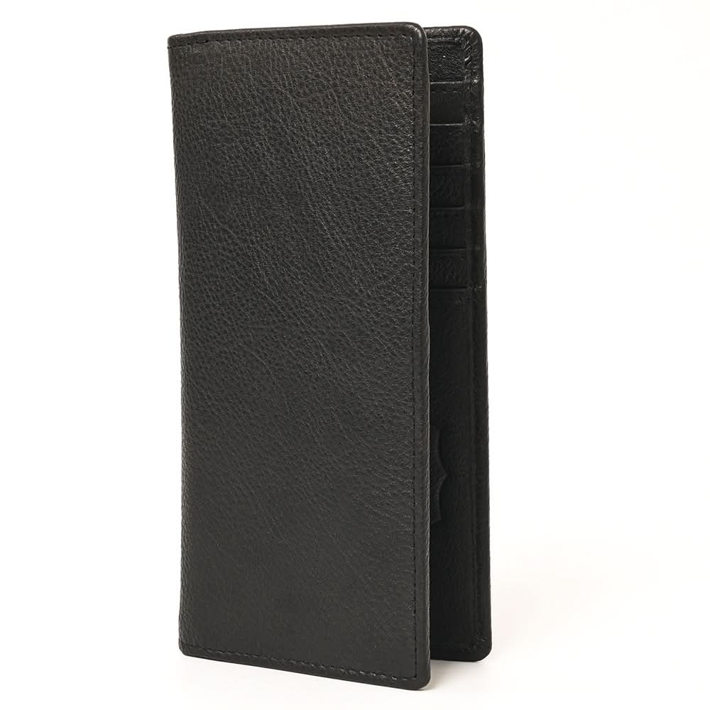AMERICAN TANNER Genuine Leather Long Bifold Wallet For Men Women H7 X W3