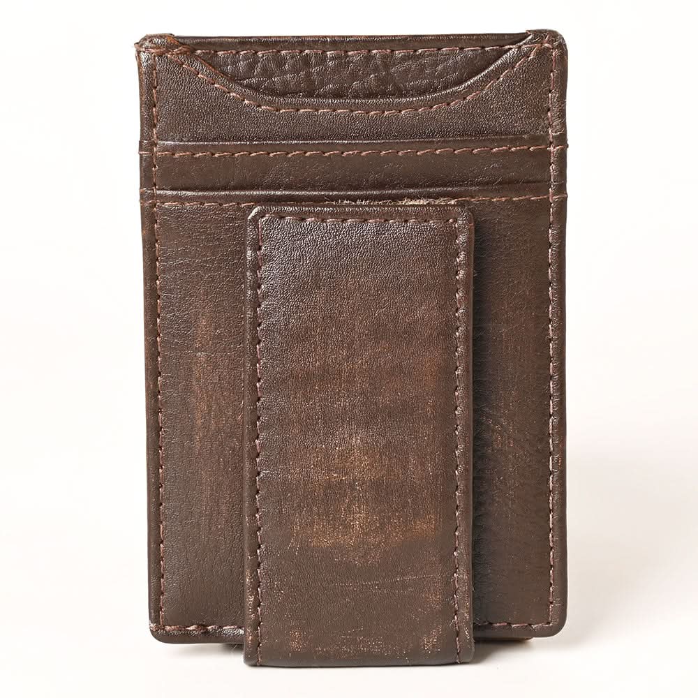 AMERICAN TANNER Genuine Leather Card Holder Wallet For Men & Women H4.1 X W3