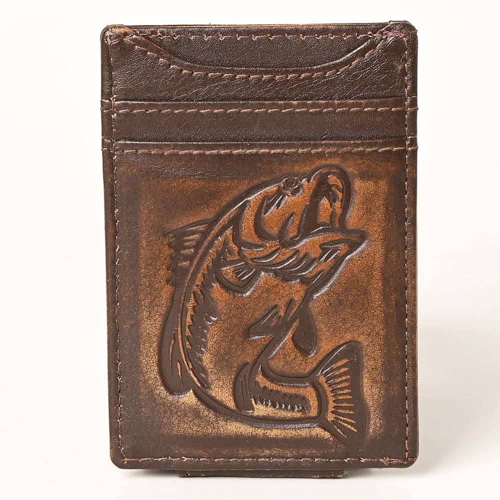 AMERICAN TANNER Genuine Leather Card Holder Wallet For Men & Women H4.1 X W3