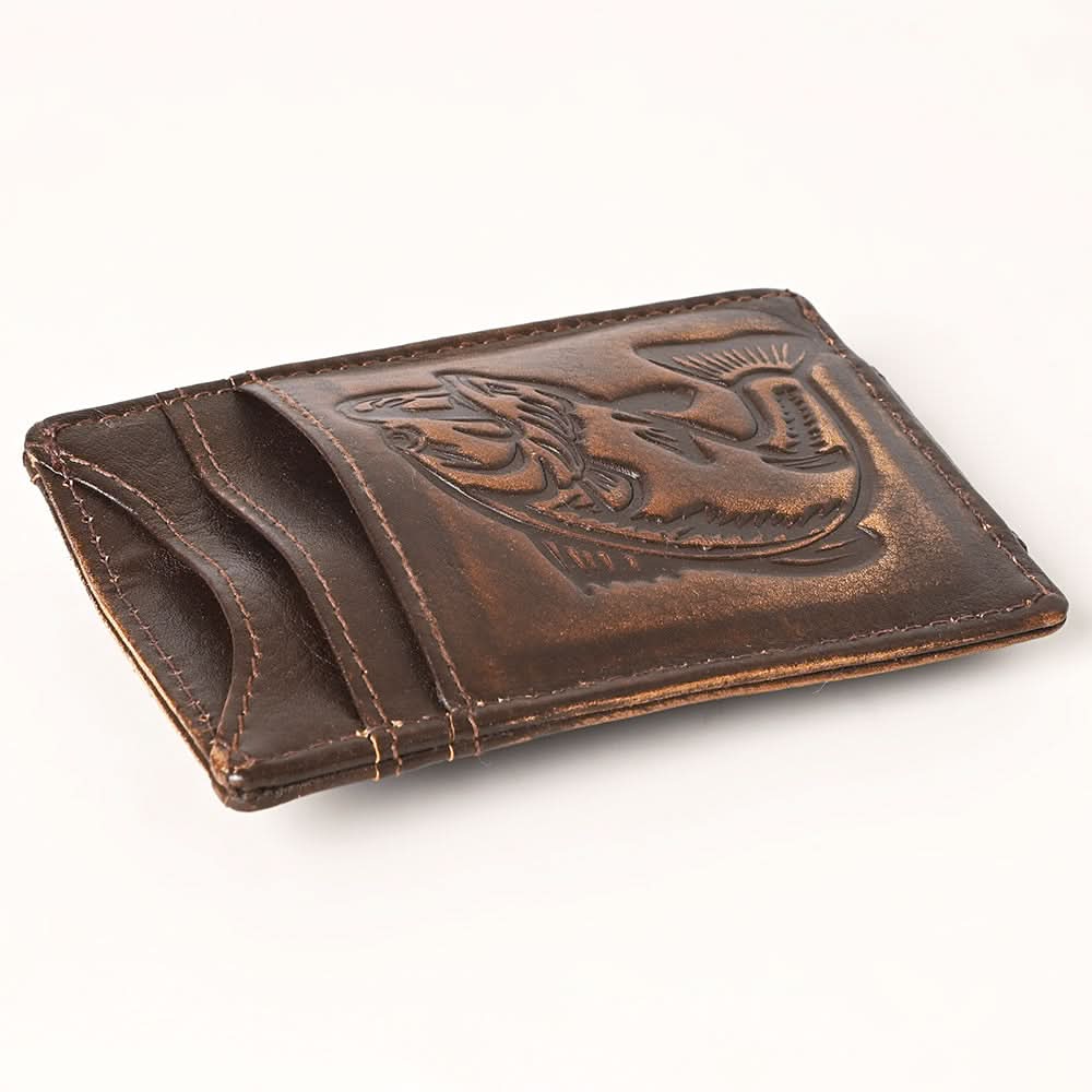 AMERICAN TANNER Genuine Leather Card Holder Wallet For Men & Women H4.1 X W3