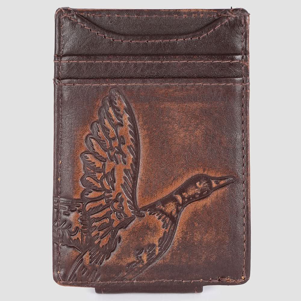 AMERICAN TANNER Genuine Leather Card Holder Wallet For Men & Women H4.1 X W3