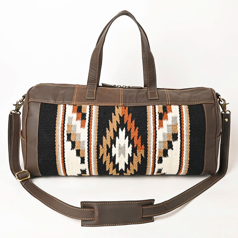 OHLAY OHA101A DUFFEL Upcycled Wool Genuine Leather women bag western handbag purse