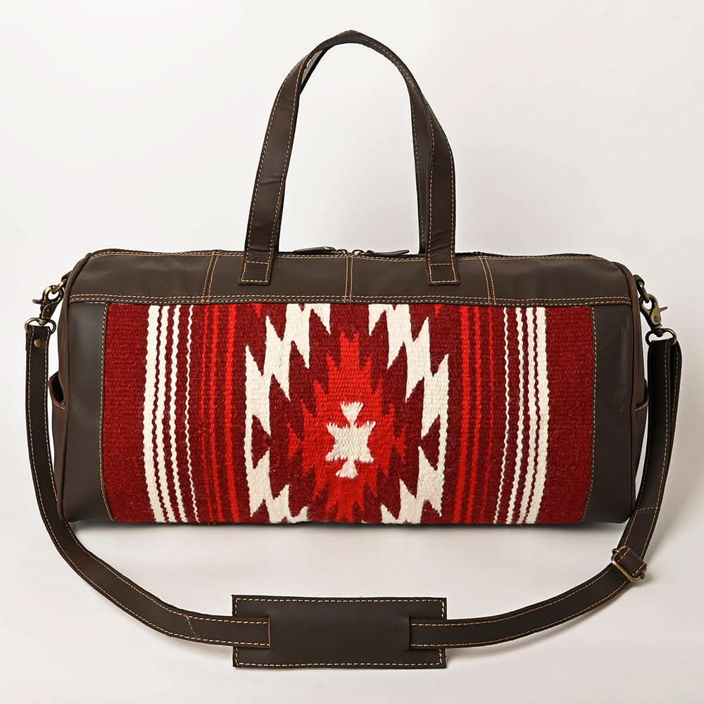 OHLAY OHA101B DUFFEL Upcycled Wool Genuine Leather women bag western handbag purse