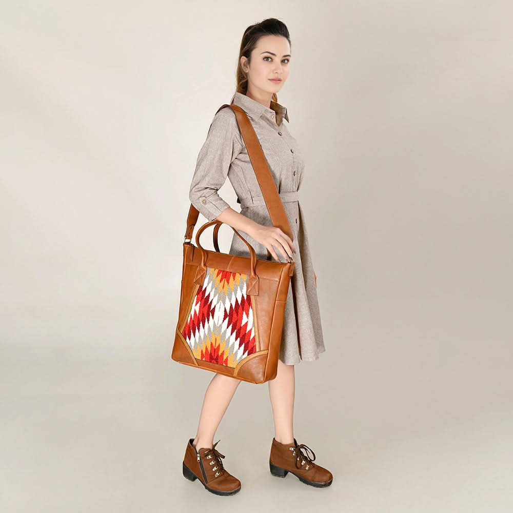 American Darling ADBGA478 Saddle Blanket Genuine Leather Women Bag Western Handbag Purse