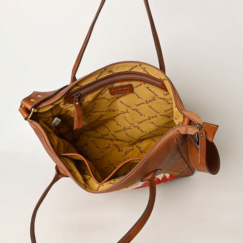 American Darling ADBGA478 Saddle Blanket Genuine Leather Women Bag Western Handbag Purse