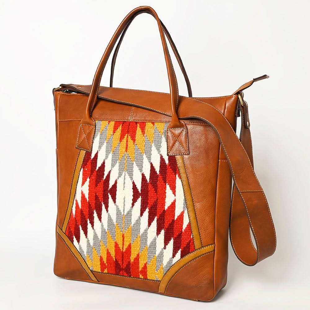 American Darling ADBGA478 Saddle Blanket Genuine Leather Women Bag Western Handbag Purse