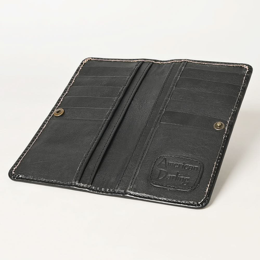 American Darling Wallet Hand Tooled Genuine Leather Women Bag Western Handbag Purse