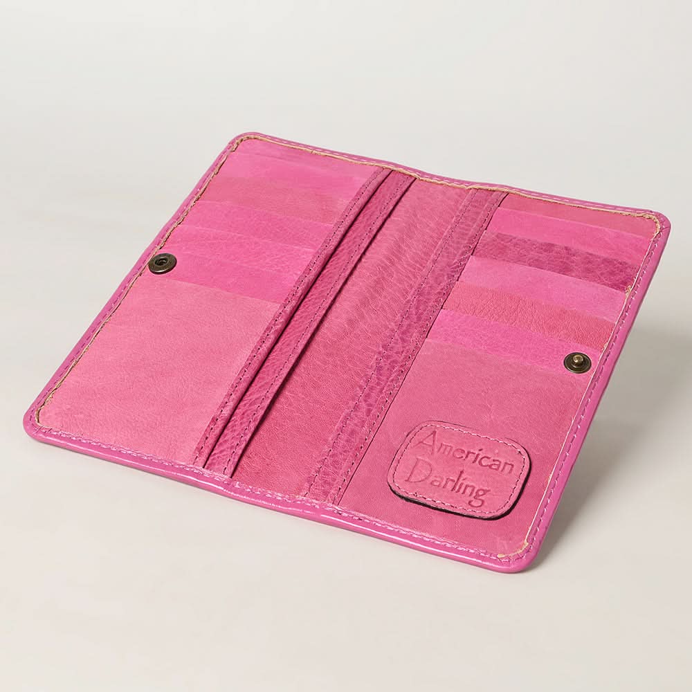 American Darling Wallet Hand Tooled Genuine Leather Women Bag Western Handbag Purse