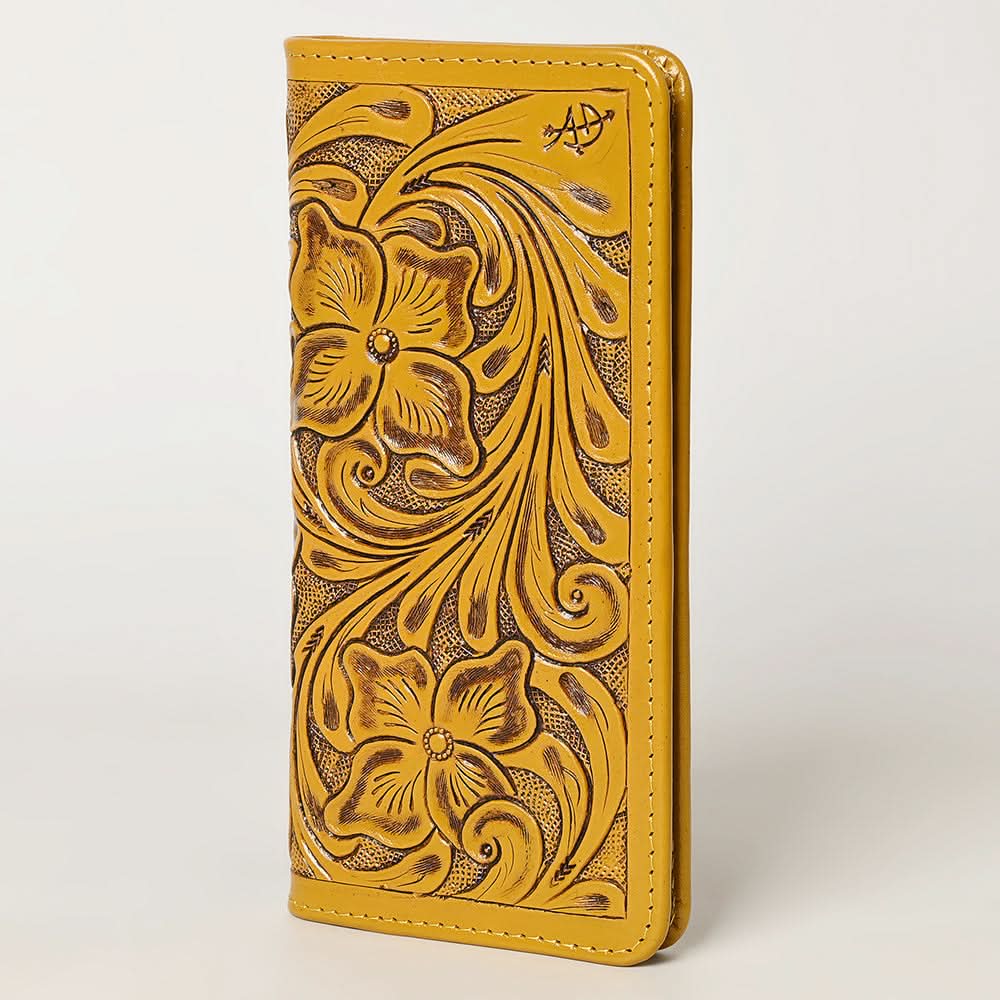 American Darling Wallet Hand Tooled Genuine Leather Women Bag Western Handbag Purse