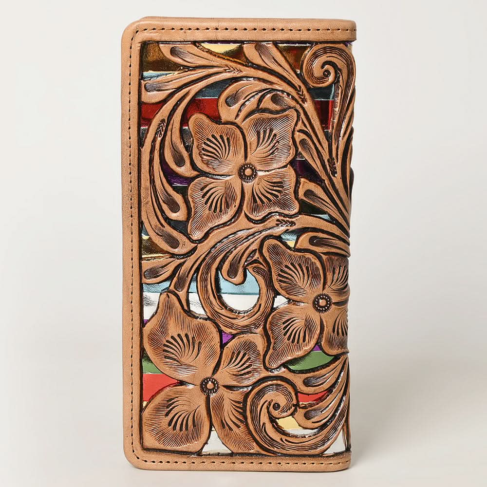 American Darling Wallet Hand Tooled Genuine Leather Women Bag Western Handbag Purse