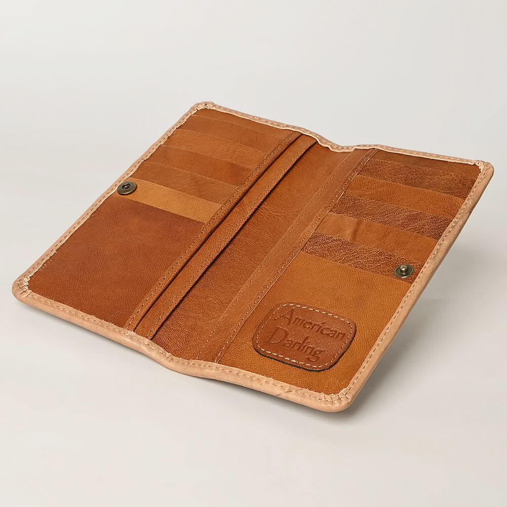 American Darling Wallet Hand Tooled Genuine Leather Women Bag Western Handbag Purse