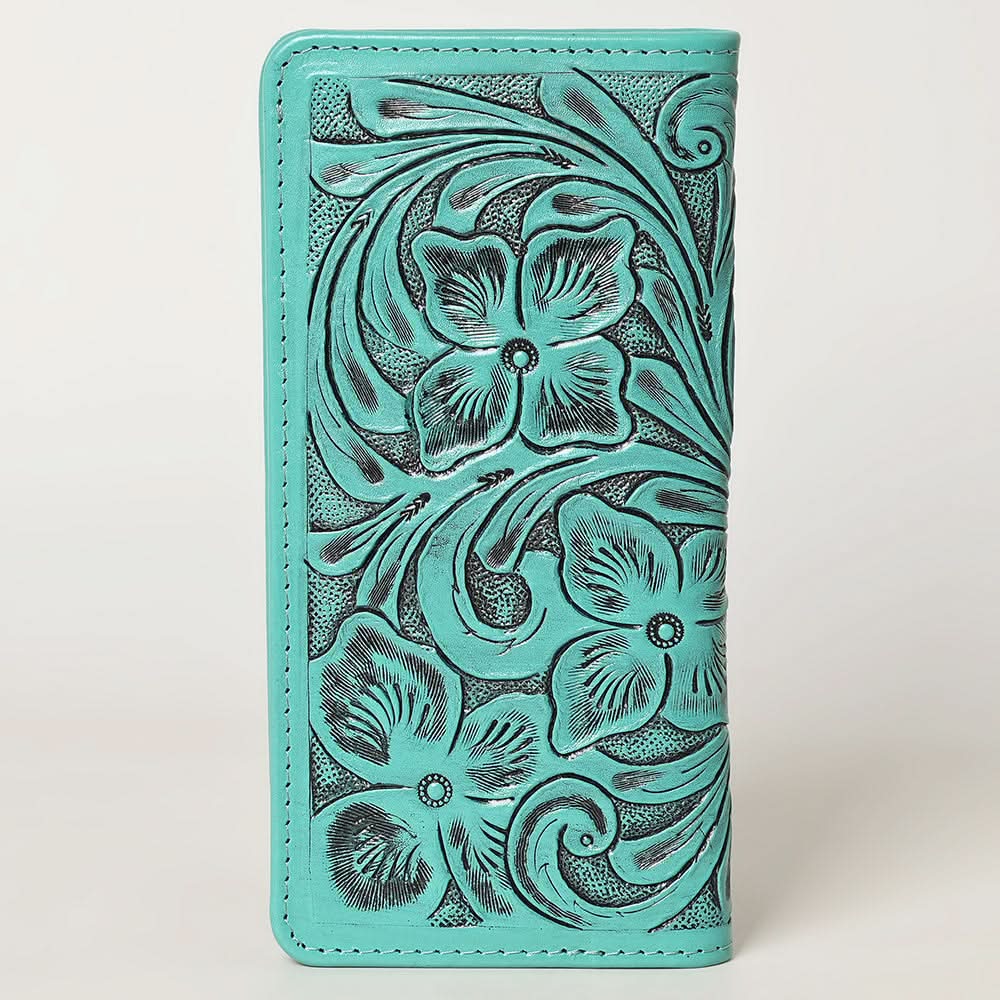 American Darling Wallet Hand Tooled Genuine Leather Women Bag Western Handbag Purse