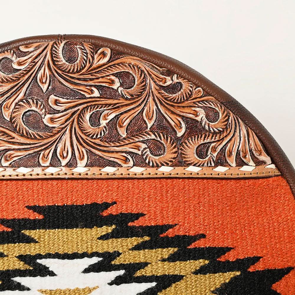 American Darling ADBGA486 Hand Tooled Saddle Blanket Genuine Leather Women Bag Western Handbag Purse