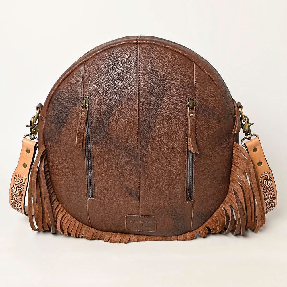 American Darling ADBGA486 Hand Tooled Saddle Blanket Genuine Leather Women Bag Western Handbag Purse