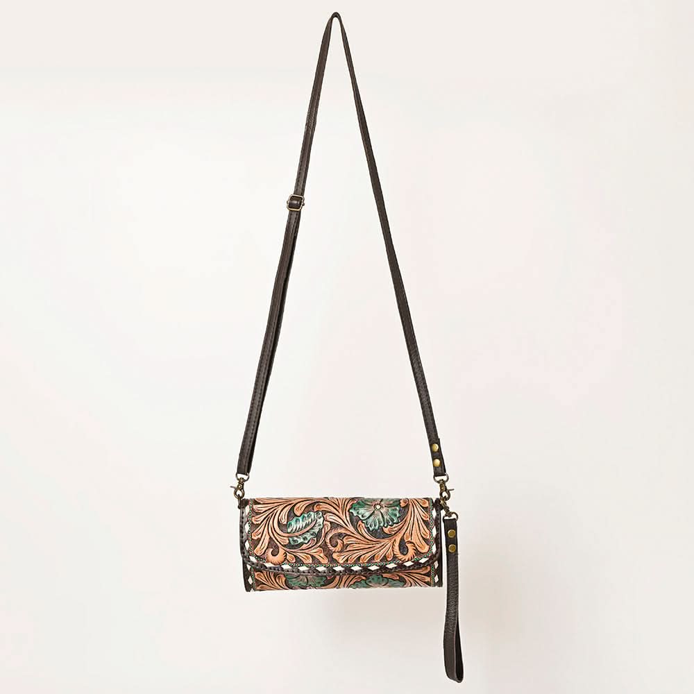 ADBGA489 American Darling Hand Tooled Genuine Leather Women Bag Western Handbag Purse