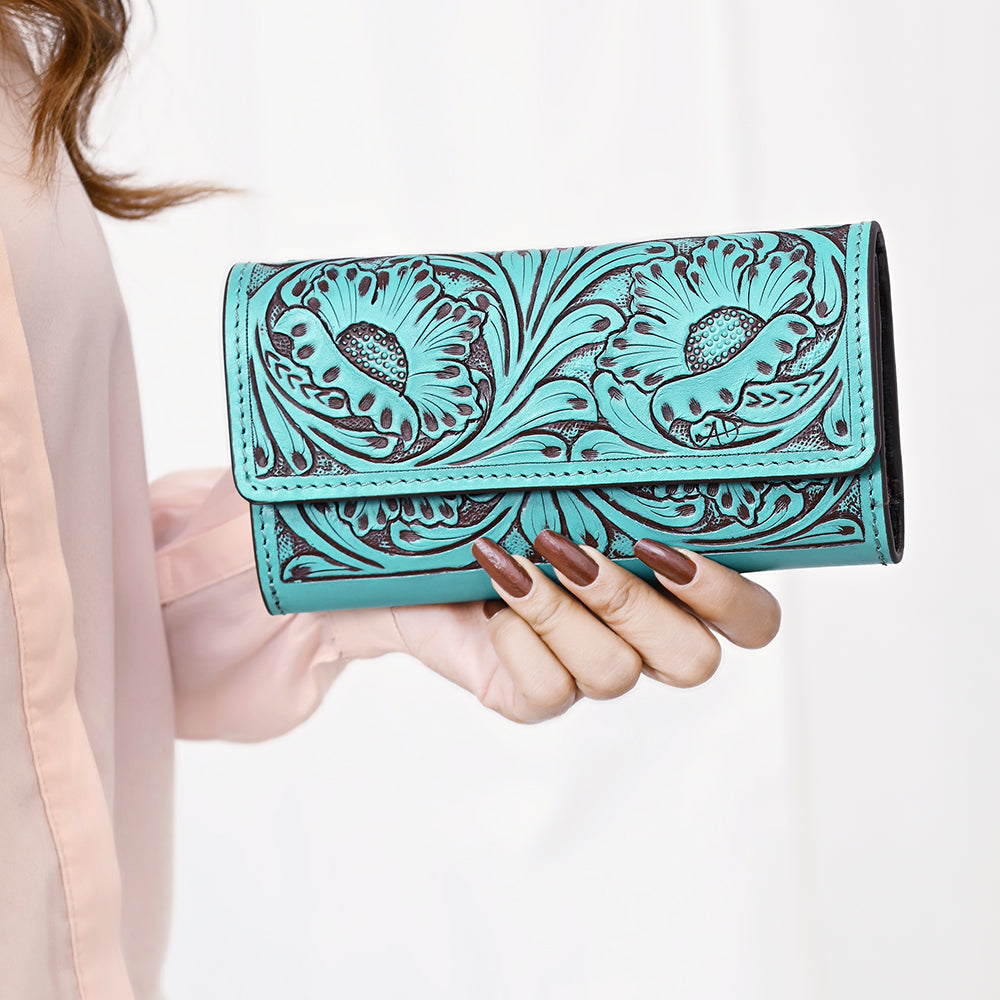 ADBGZ788B American Darling WALLET Hand Tooled Genuine Leather women bag western handbag purse