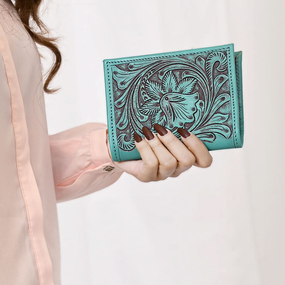 ADBGZ799B American Darling WALLET Hand Tooled Genuine Leather women bag western handbag purse