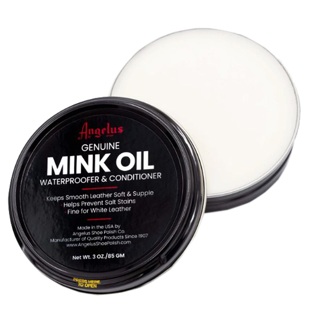 3 Oz Angelus Genuine Mink Oil Waterproofer & Conditioner Paste