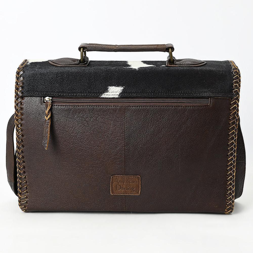 American Darling Adbgm377 Briefcase Hair-On Genuine Leather Women Bag Western Handbag Purse