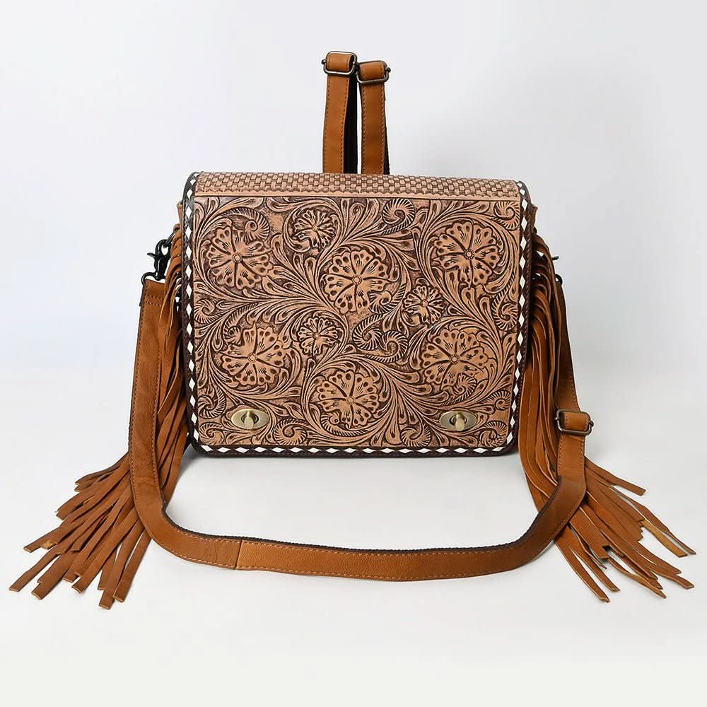 American Darling Adbgz800 Cross Body I Hand Tooled Genuine Leather Women Bag Western Handbag Purse