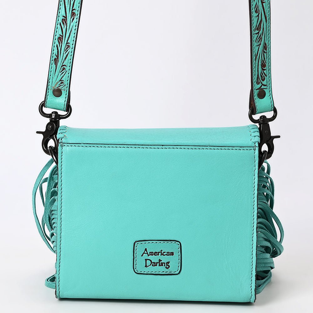 American Darling SMALL CROSSBODY Hand Tooled Genuine Leather women bag western handbag purse