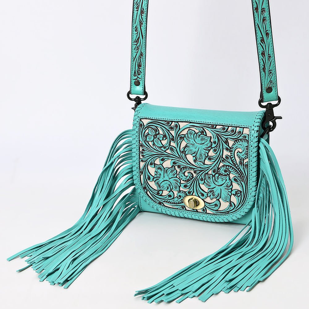 American Darling SMALL CROSSBODY Hand Tooled Genuine Leather women bag western handbag purse