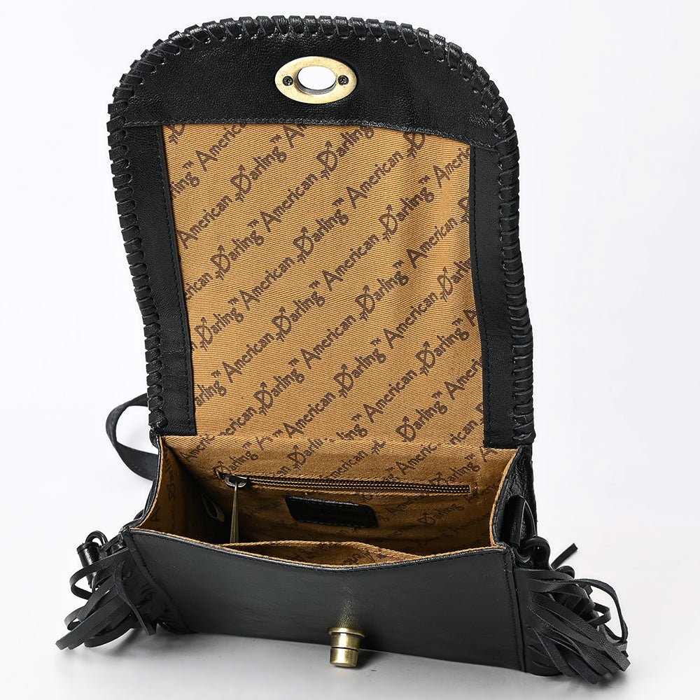 American Darling SMALL CROSSBODY Hand Tooled Genuine Leather women bag western handbag purse