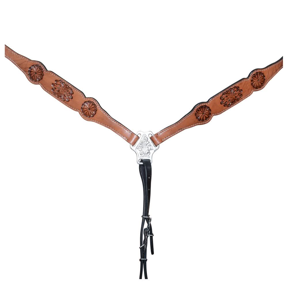 COMFYTACK Western Horse Headstall Breast Collar Tack Genuine American Leather
