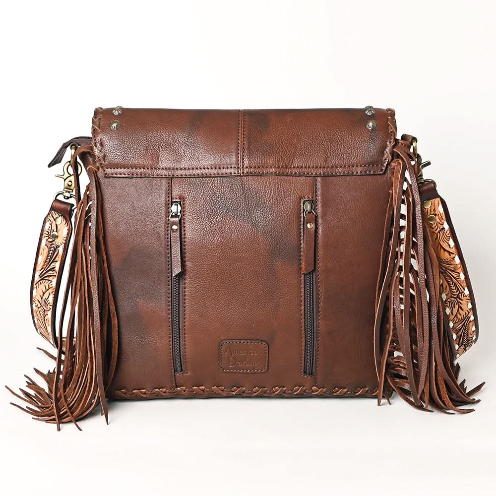 American Darling Saddle Blanket Genuine Leather Women Bag Western Handbag Purse