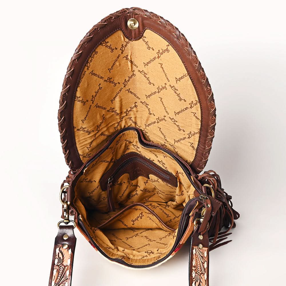 American Darling Saddle Blanket Genuine Leather Women Bag Western Handbag Purse