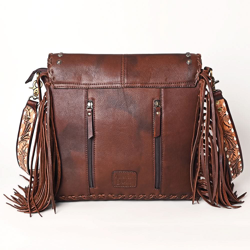 American Darling Saddle Blanket Genuine Leather Women Bag Western Handbag Purse