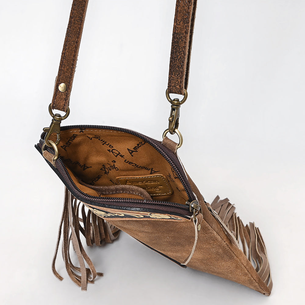 American Darling Chaps Bag Hand Tooled Genuine Leather Women Bag Western Handbag Purse