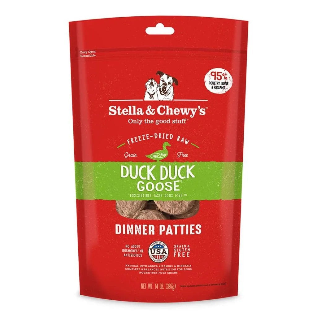 Stella & Chewy's Freeze Dried Dinner Patties Duck Dog Food (25oz)