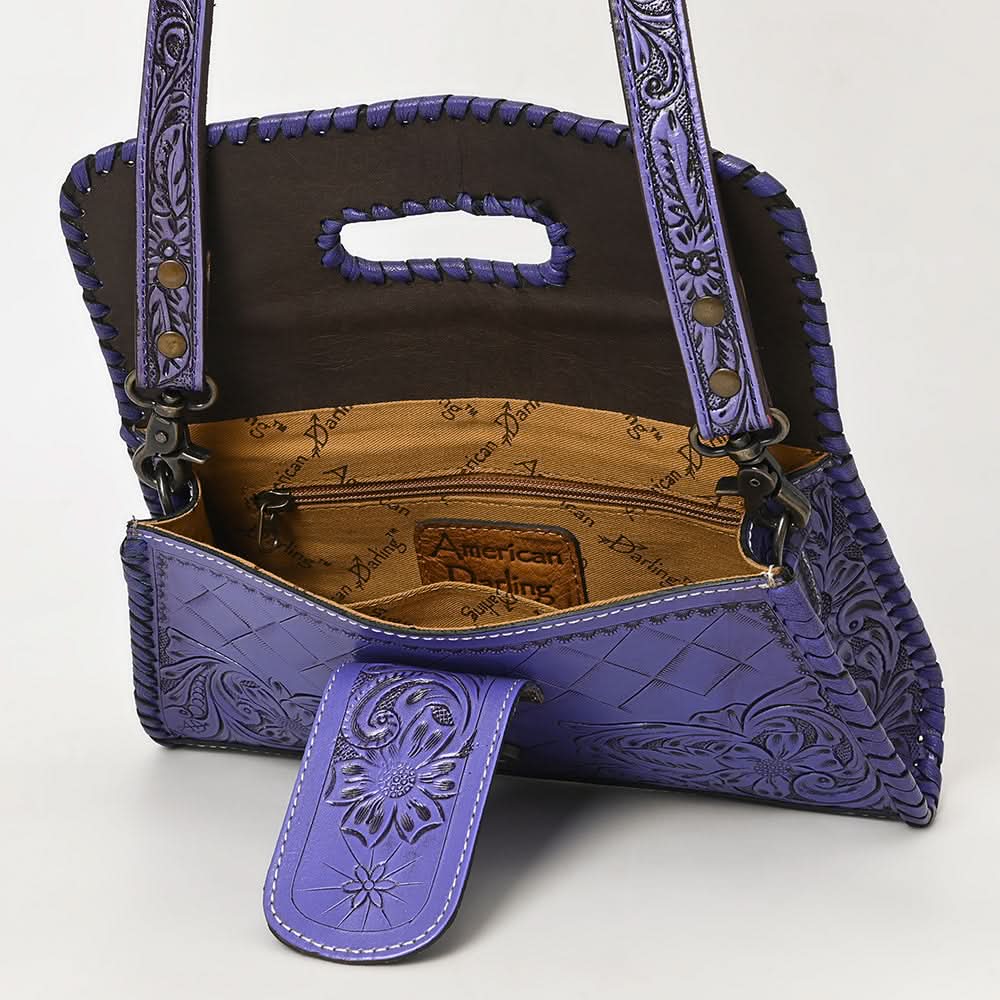 American Darling Wallet Hand Tooled Genuine Leather women bag western handbag purse