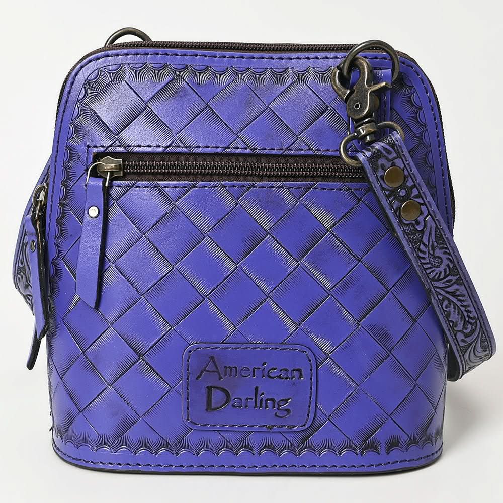 American Darling Cross Body Hand Tooled Genuine Leather women bag western handbag purse